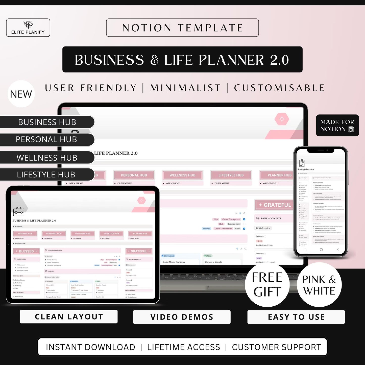 Notion Business & Life Planner Template