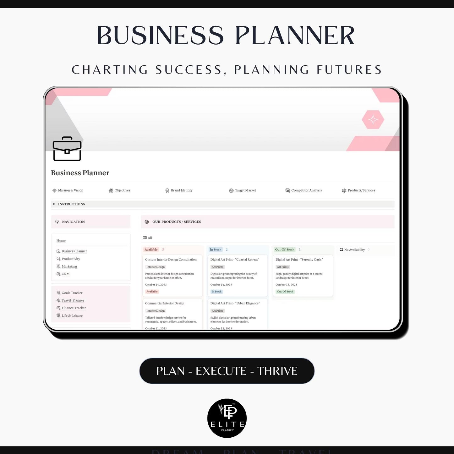 Notion Business & Life Planner Template