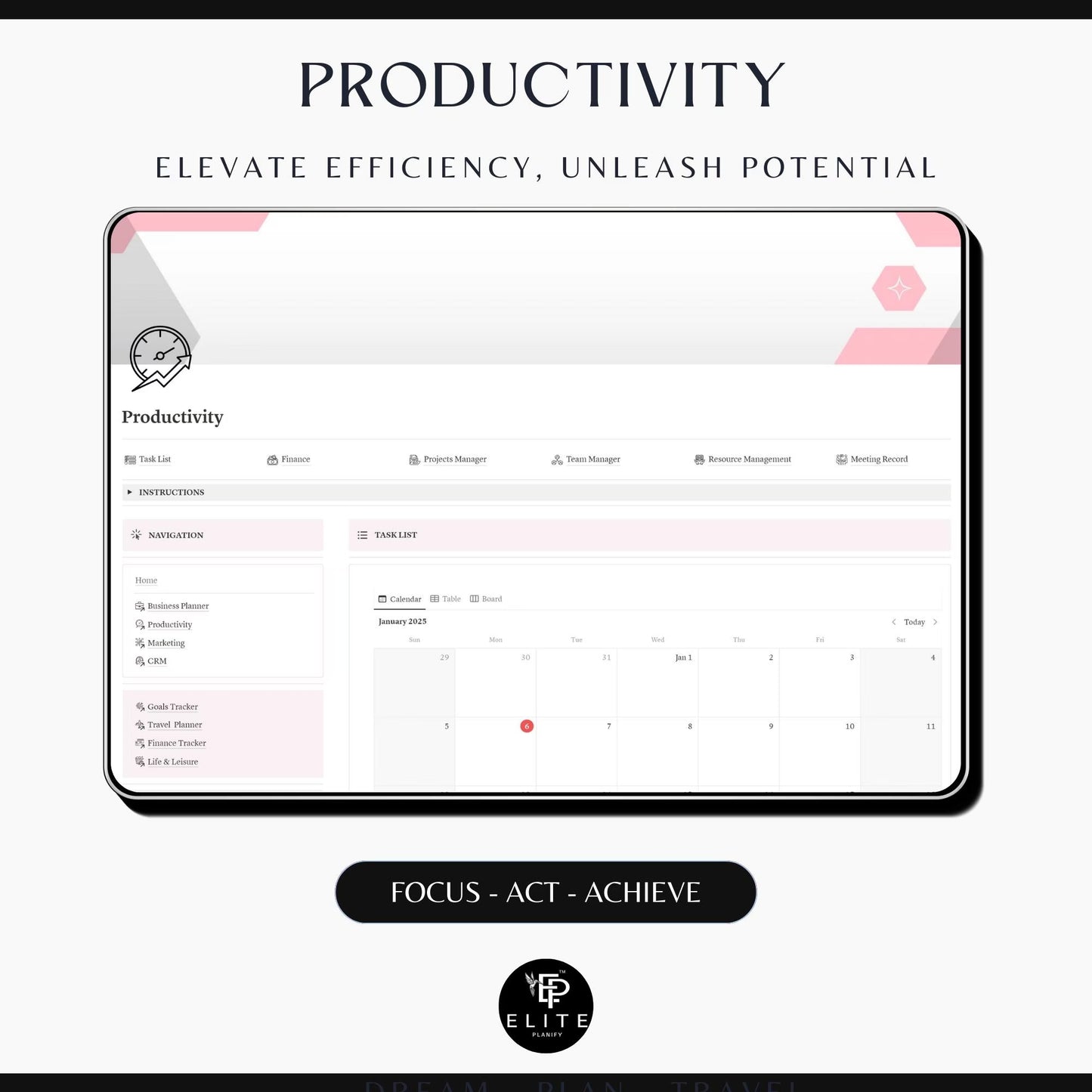 Notion Business & Life Planner Template