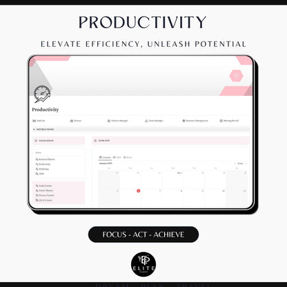 Notion Business & Life Planner Template