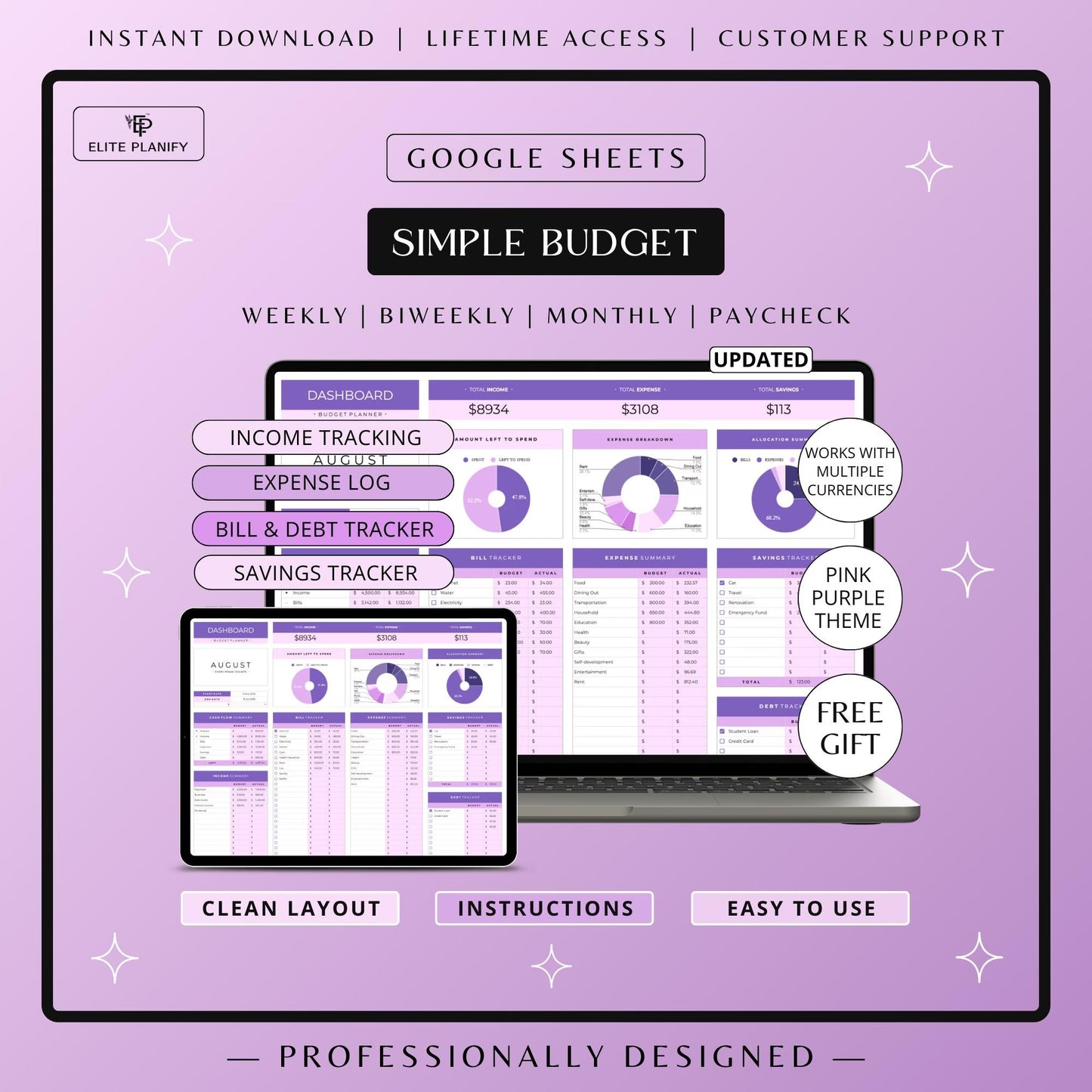 Budget Planner Google Sheets