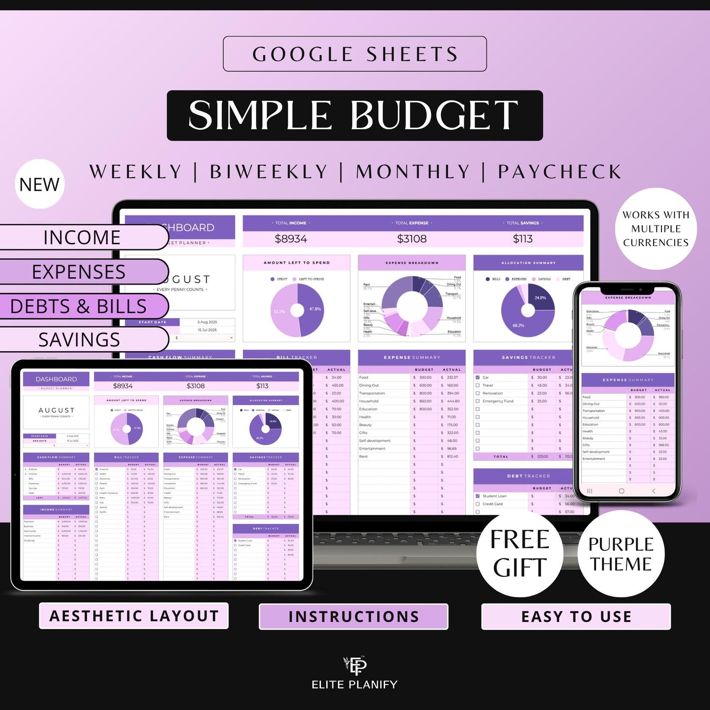 Budget Planner Google Sheets