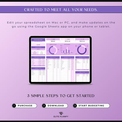 ADHD Budget Planner Google Sheets